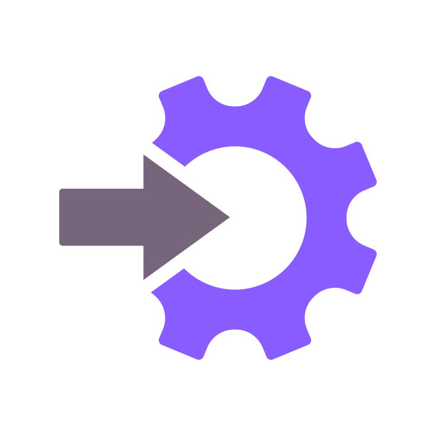 齿轮和箭头图标隔离在白色。矢量平面插图技术或创新。象形图技术。设备集成图片下载