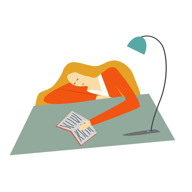 清雅孤独的女子坐在桌旁的椅子上看书。她笑着，很开心。图片下载