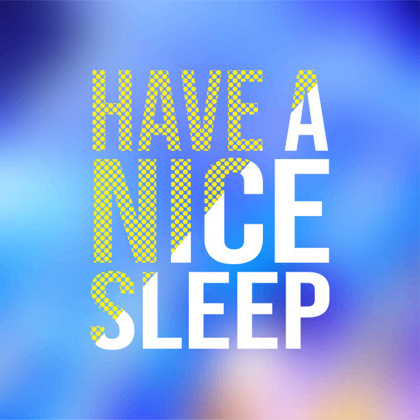 睡个好觉。生活引用与现代背景向量图片下载