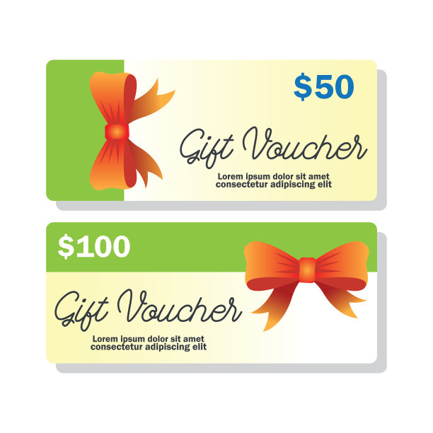 商业概念礼品券-插图图片下载