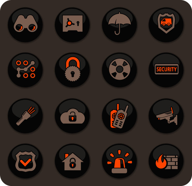 安全和保护图标设置图片下载