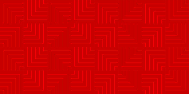 背景图案无缝几何波抽象红色矢量。红色背景设计。图片下载