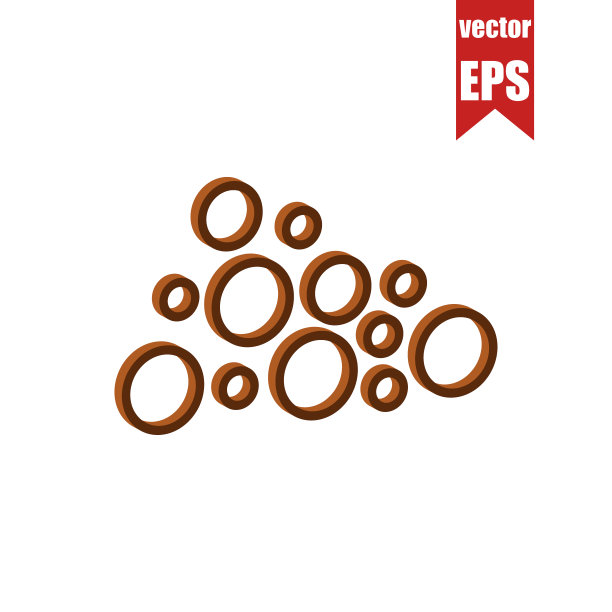 落石等距图标。矢量插图。图片下载