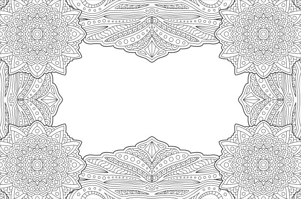 框架着色书页与复制空间图片下载