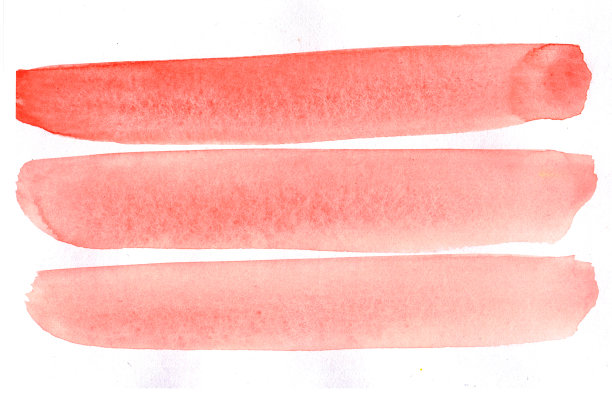 收集水彩笔刷，孤立的白色背景图片下载