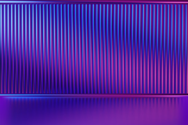 闪亮的背景颜色在蓝色和粉红色的金属主题与地板和复制空间图片下载