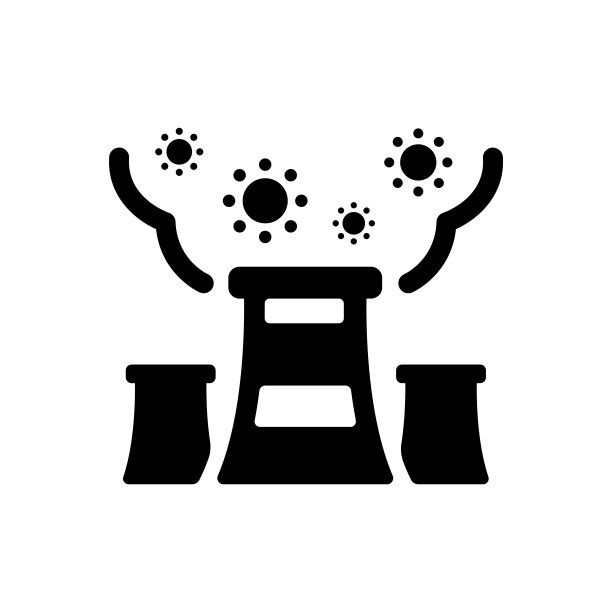 空气污染，pm2.5图标(工厂)图片下载