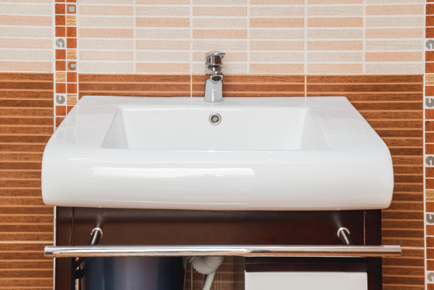 浴室里水槽的照片图片下载