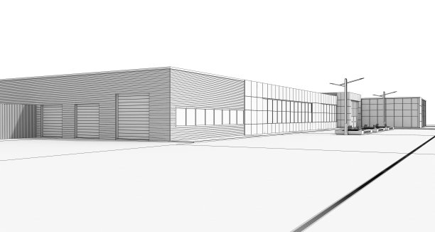 室外商场3d渲染图片下载