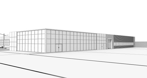 室外商场3d渲染图片下载