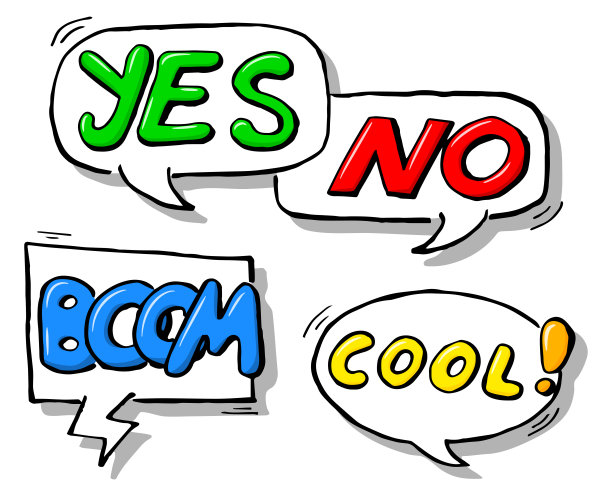 收集漫画风格的演讲泡泡素材图片