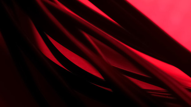 轻盈柔软的深红色面料，时尚丝质服饰材料，背景图片下载