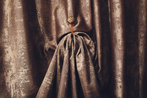 窗帘架。碎片照片窗帘，室内细节，窗帘细节接近。图片下载