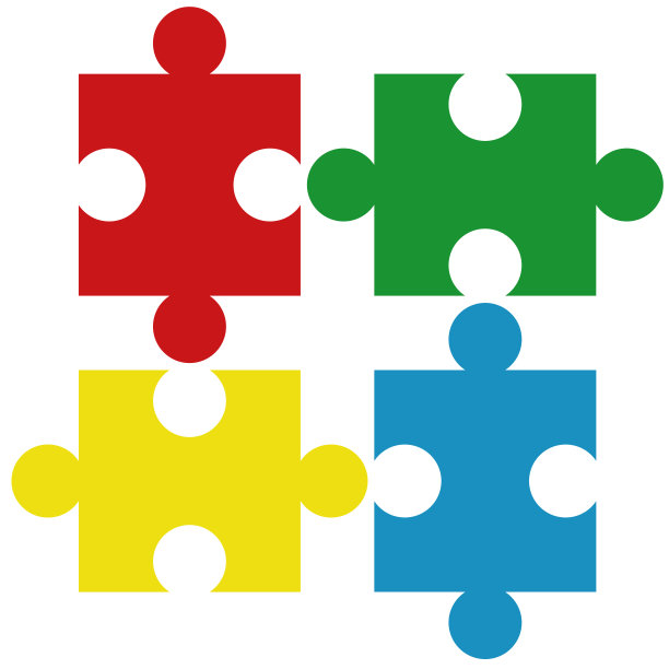 自闭症意识拼图图像图片下载