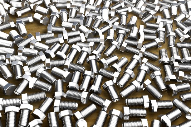 木桌子上的大头针-精美的工业3D插图，图片供设计师使用图片下载