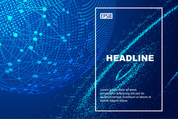 宇宙虫洞涡旋、世界地图、点和线构图，代表全球网络连接的国际意义图片下载