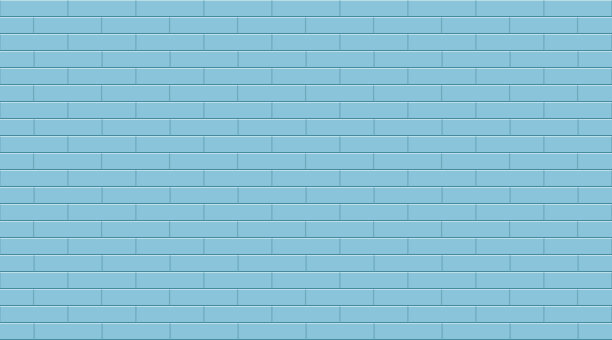 简单的粉彩蓝色矩形陶瓷马赛克瓷砖纹理背景。图片下载