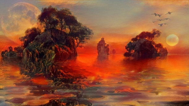 神秘的岛屿图片下载