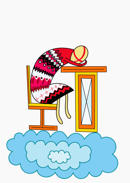 趴在桌子上睡着图片下载