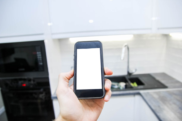 管理家用智能手机，Wi-Fi连接家用电器，照明，互联网。系统的技术，住房。节能图片下载