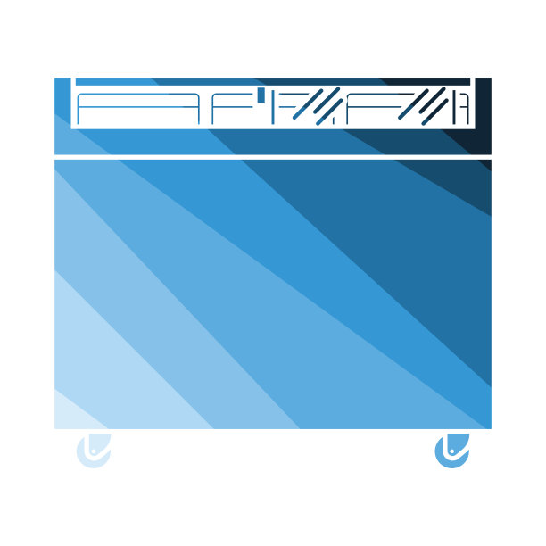 超市移动冰箱图标图片下载