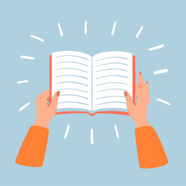 女人的手拿着打开的书。商业、教育、文学、阅读和图书馆概念。图片下载