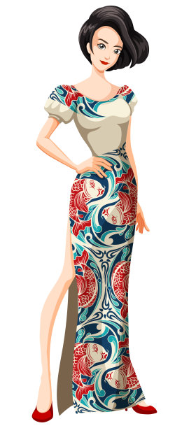 穿着漂亮裙子的女人图片下载