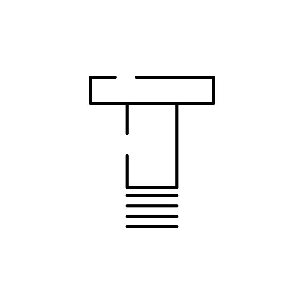 螺钉、螺栓图标。移动概念和web应用插图的构建元素。细线图标用于网站设计和开发，应用程序开发图片下载