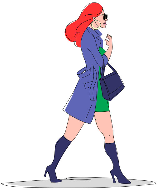 女人走图片下载