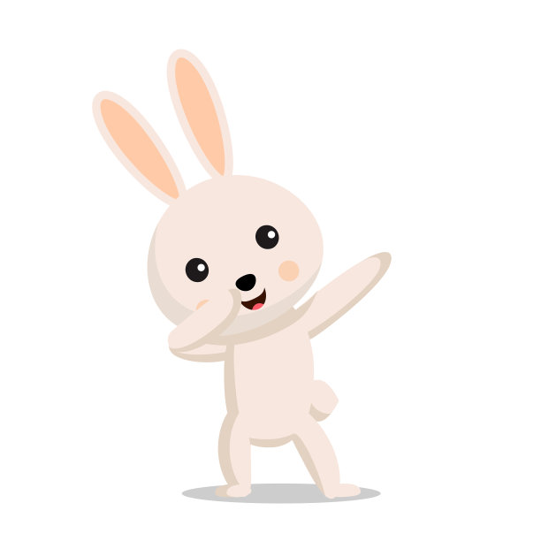 复活节兔子或小兔子正在做涂抹图片下载