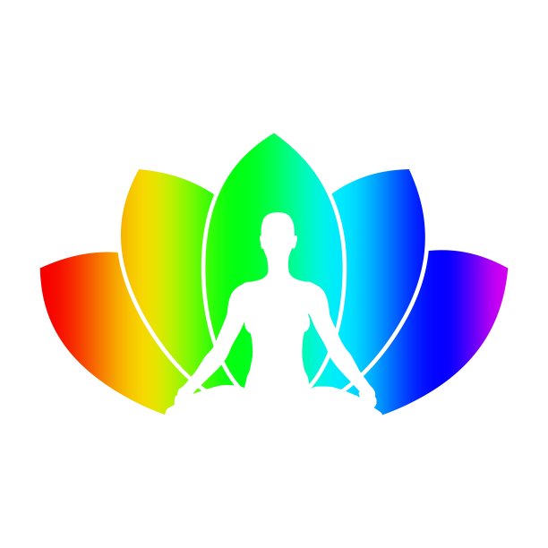 女人和荷花的剪影。图片下载