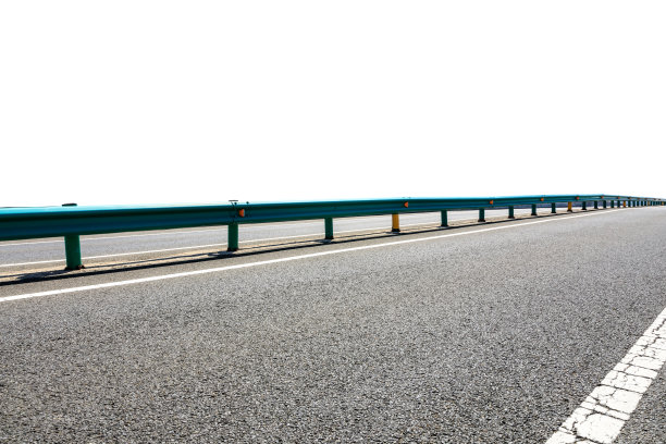 白色背景上的干净沥青公路图片下载