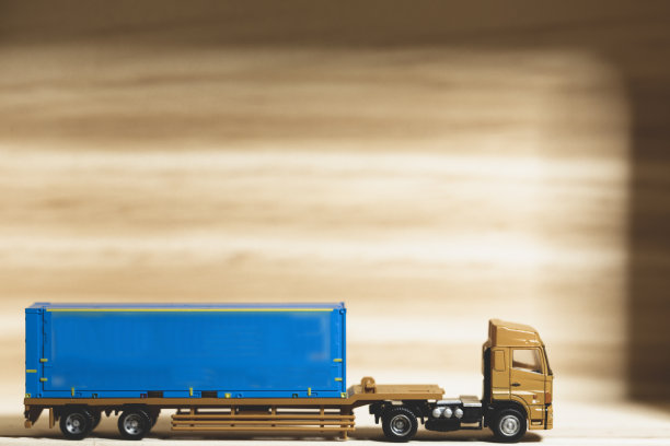 卡车拖车运输为物流管理理念。图片下载