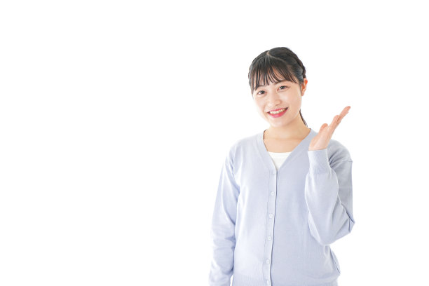 年轻女子指向图片下载