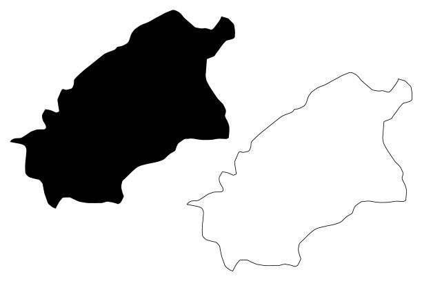 卡西姆地区地图矢量图片下载