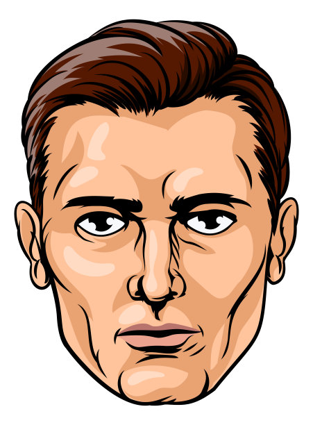 英俊的男性面孔图片下载