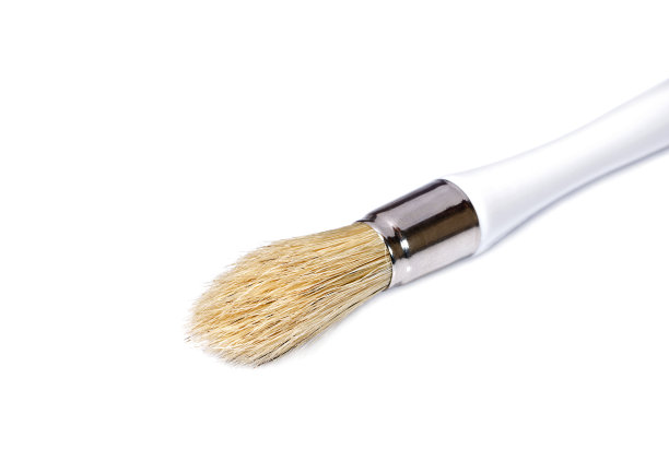 画家的画笔在白色背景上孤立图片下载