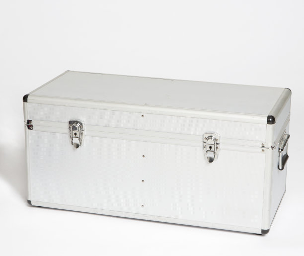 大银箱顶部有金属锁图片下载