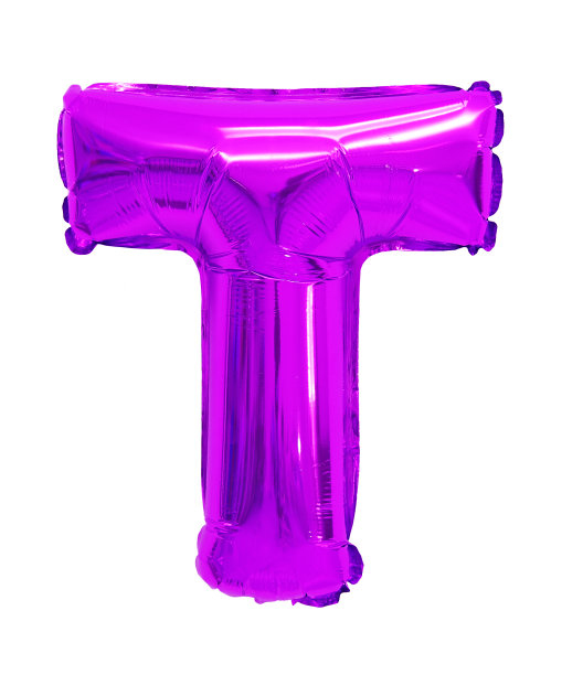 字母T英文字母紫色，紫色气球图片下载