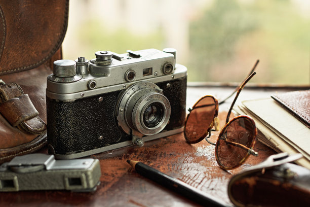 老式相机和曝光表图片下载