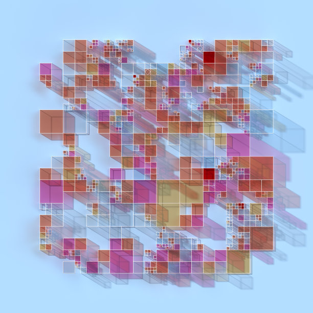 立方体的等距三维结构图片下载