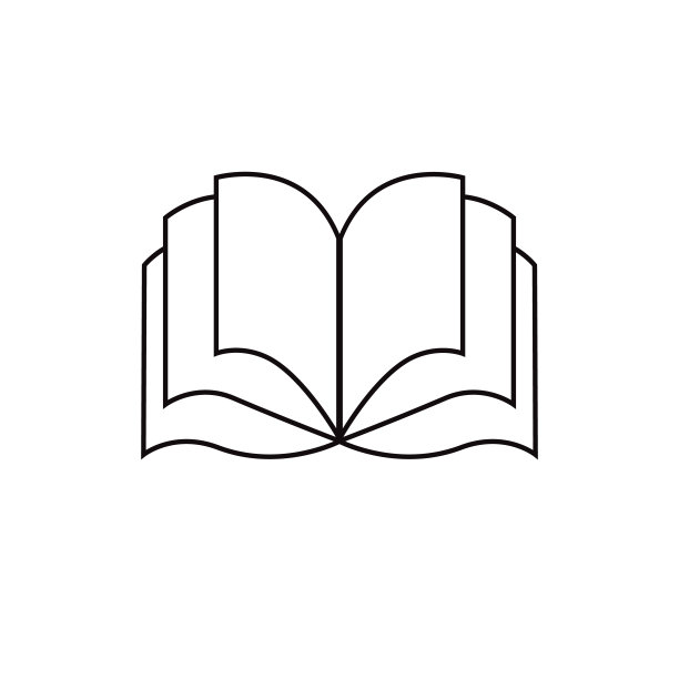 书籍线条图标矢量插画图片下载
