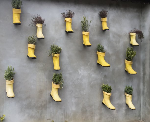 尼龙靴在花对象图片下载