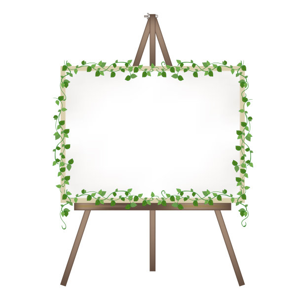 帆布画架-常春藤装饰图片下载
