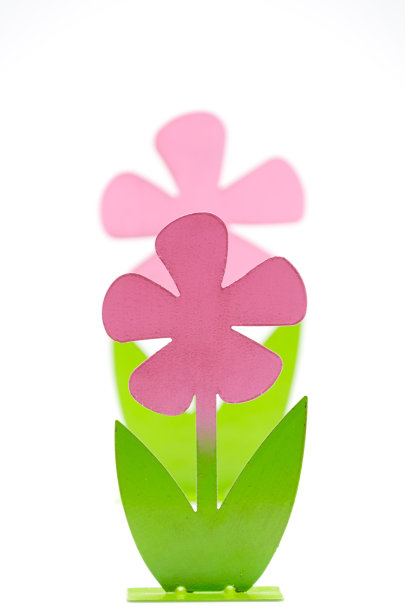 白色背景上的抽象花朵。图片下载