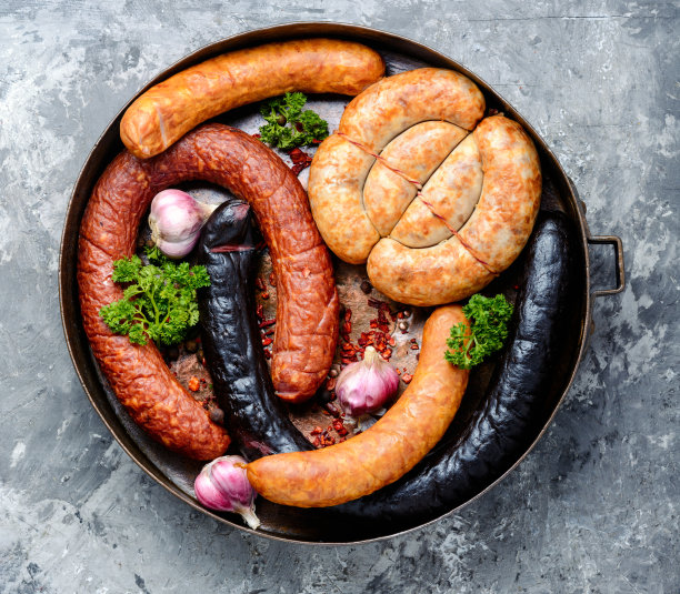 熏肉和香肠图片下载