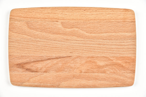 木质砧板孤立在白色背景上图片下载