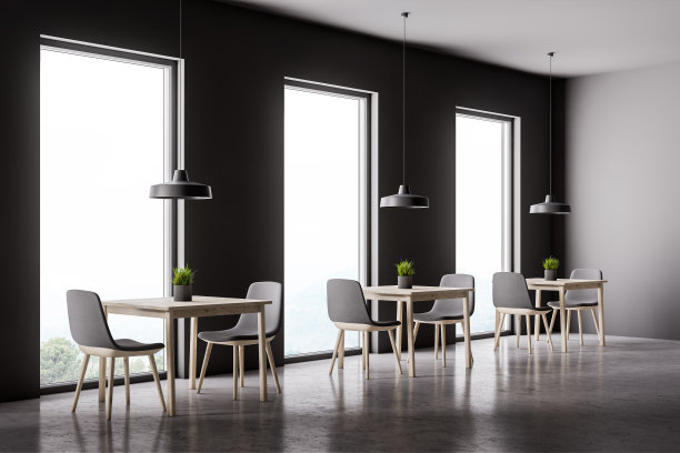 阁楼灰色咖啡厅角落图片下载