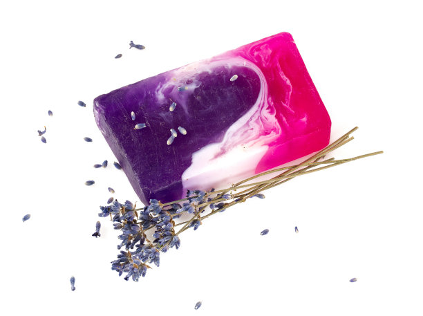 天然薰衣草香皂图片下载