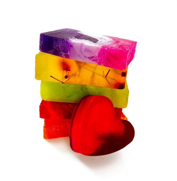 五彩缤纷的自制肥皂图片下载